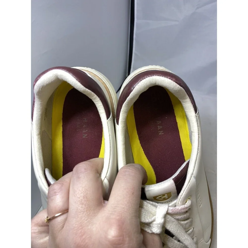 Cole Haan Women’s GrandPrø Topspin Sneakers Size 8.5 B White Leather